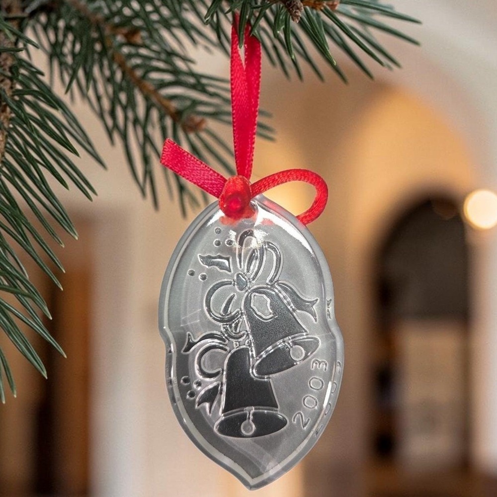 Waterford Crystal Songs Of‎ Christmas Silver Bells Ornament, 2003 8th Edition